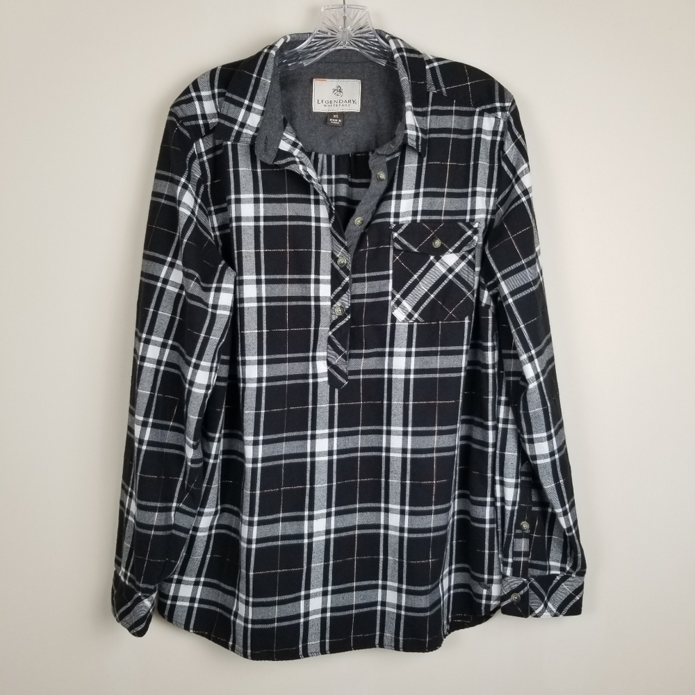 Legendary Whitetails Plaid Flannel Shirt Shimmer Size XL